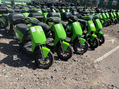 Overzichtsfoto van Super SOCO CUx Partij Elektrische opknap scooters (5x)